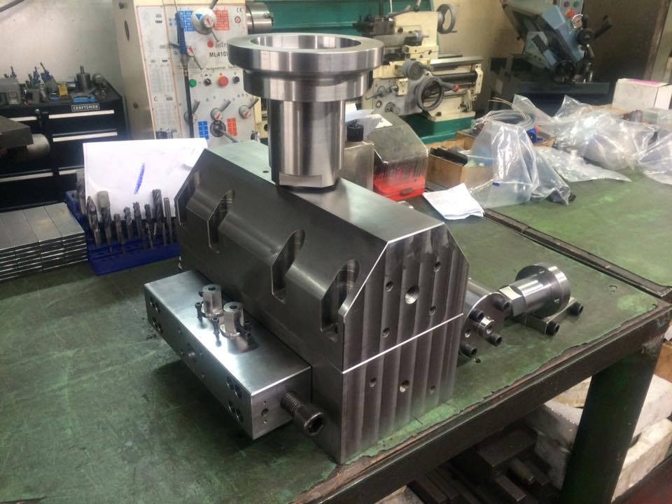 Large machined assembly